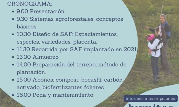 Curso Intensivo sobre Diseño y Mantenimiento de Sistemas Agroforestales (SAF) en la Región Pampeana