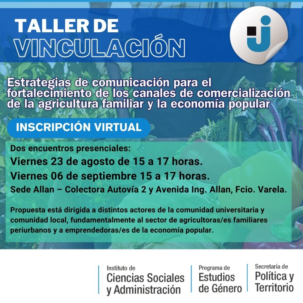 Taller de vinculación en la UNAJ.