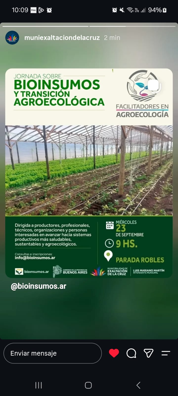 Flyer o material adjunto